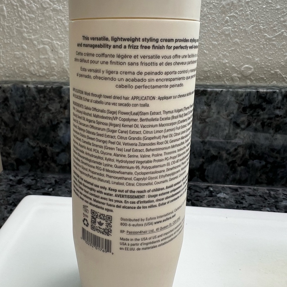 💇🏻♀️ NEW EUFORA✨Lightweight Styling Cream 7.25 fl oz FULL SIZE - Picture 2 of 5